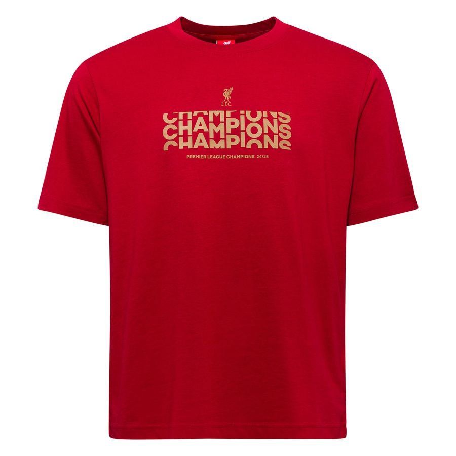 Liverpool T-Shirt Champions - Red/Gold - Men's-SoccerKits Hub | Buy Soccer Jerseys Online